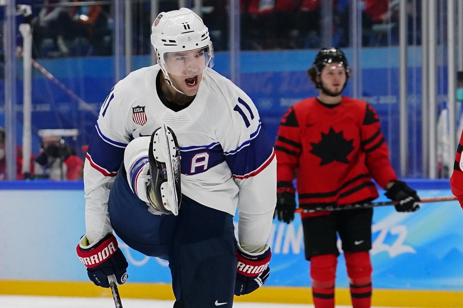 Veteran Eric Staal back on ice in pursuit of spot on Canada's Olympic  hockey team