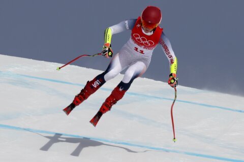 Shiffrin relieved to finish Olympic race; 9th in super-G