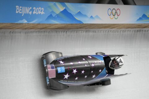 Over COVID, Meyers Taylor gets Olympic bobsled training runs