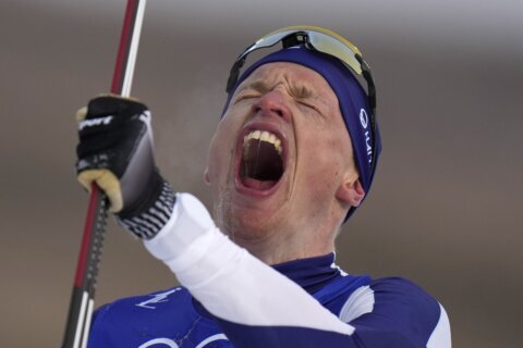 AP PHOTOS: No concealing highs and lows of Olympic pursuit