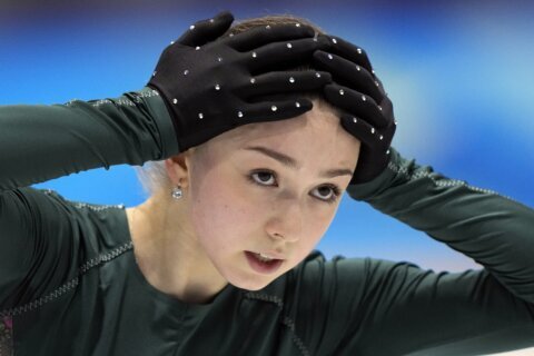 Russian skater can compete, but medal ceremony won’t be held