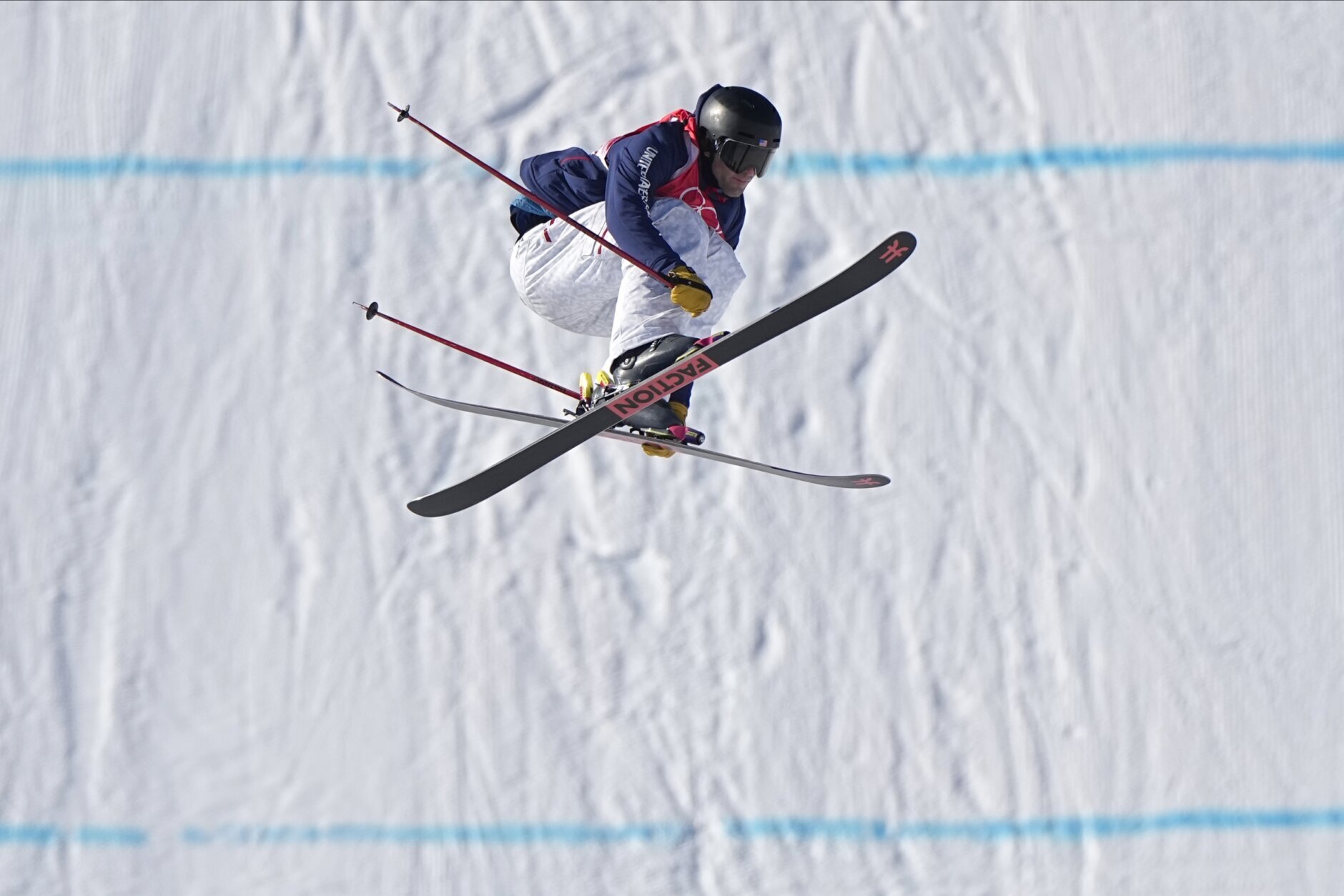 <p>United States&#8217; Alexander Hall competes during the men&#8217;s slopestyle finals at the 2022 Winter Olympics, Wednesday, Feb. 16, 2022, in Zhangjiakou, China.</p>
