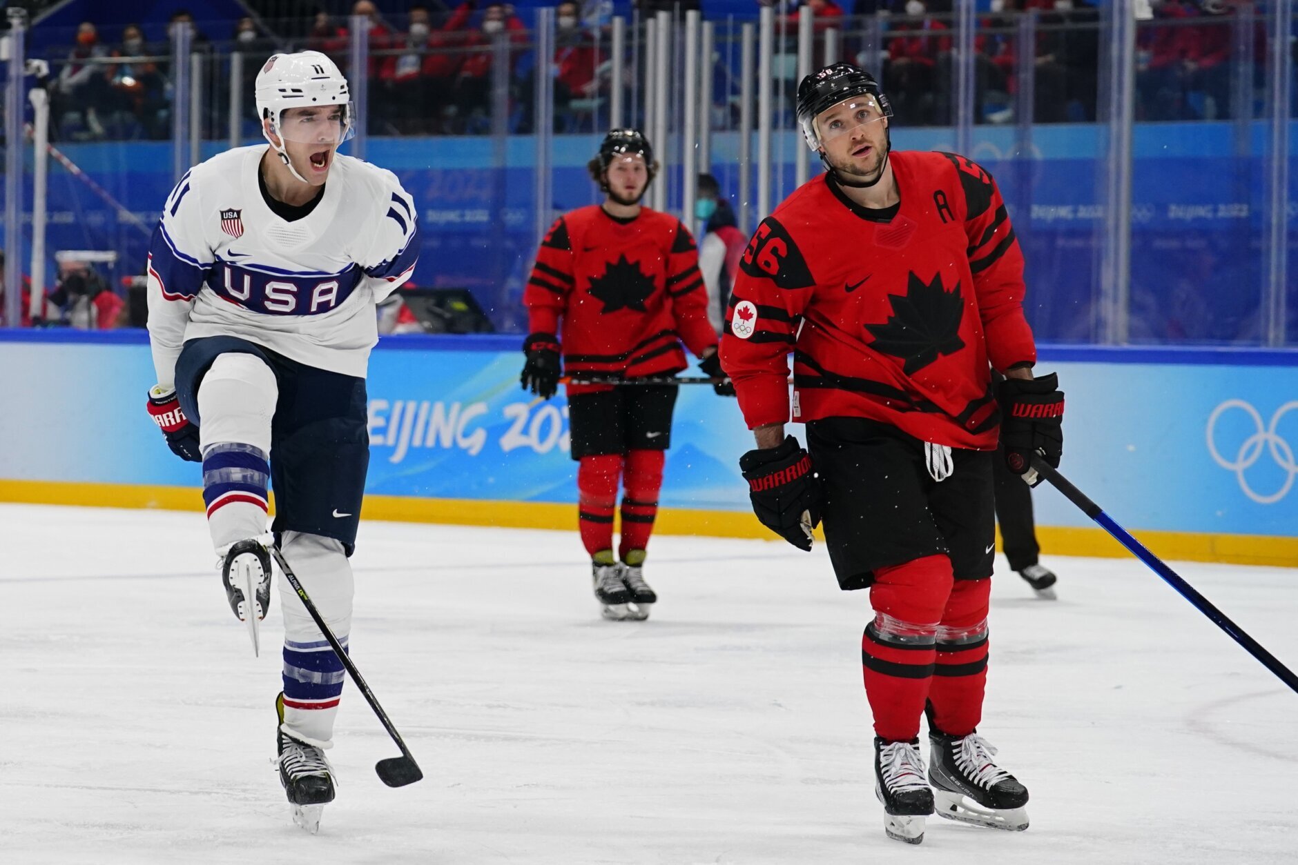 Young US hockey team beats Canada to start Olympics 20 WTOP News