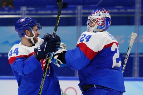 US to face Slovakia in Olympic men’s hockey quarterfinals