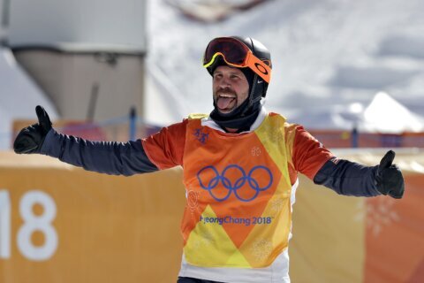 At 40, Baumgartner still contender in Olympic snowboardcross