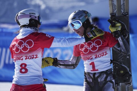Ledecka defends Olympic snowboard PGS title, ski racing next