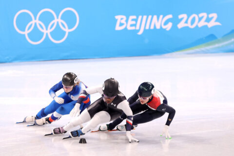 Reston’s Biney eliminated from short-track speed skating competition
