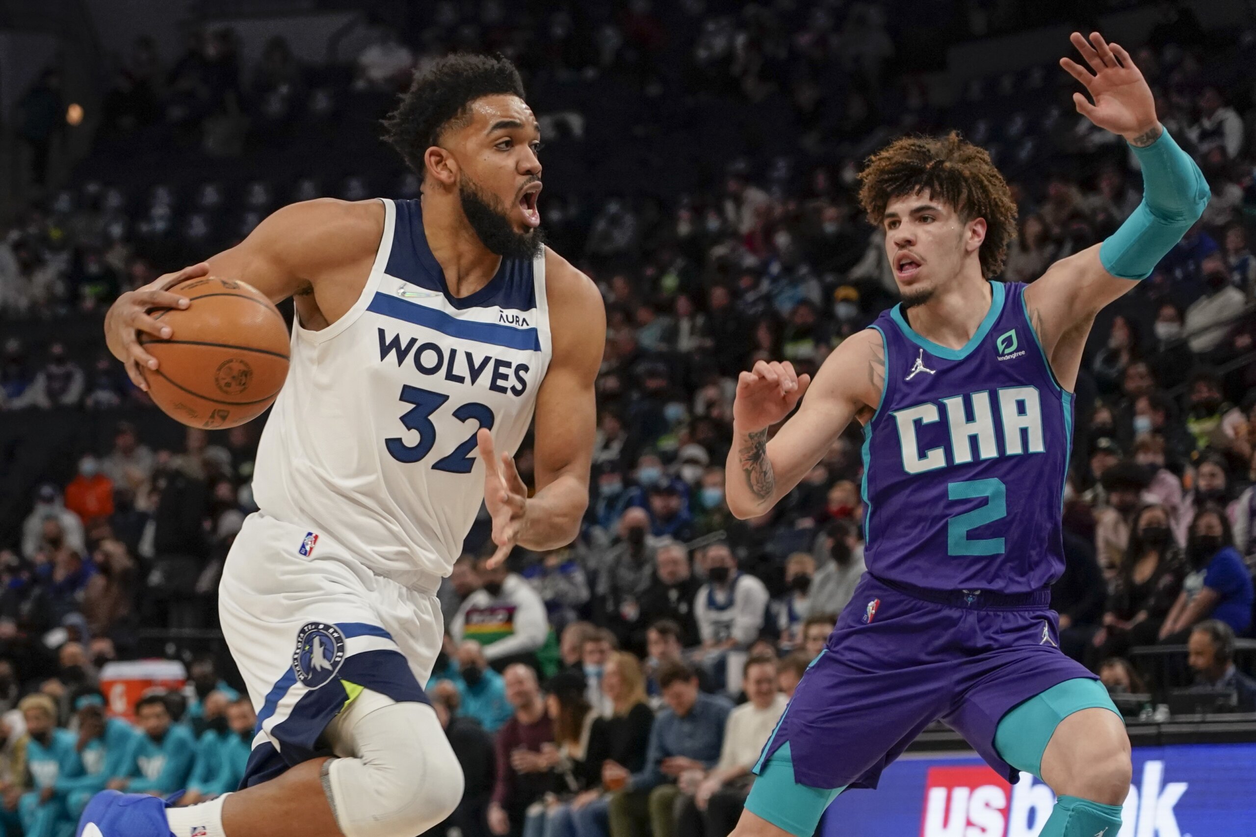 Towns scores 39, Wolves beat Hornets 126-120 in overtime - WTOP News