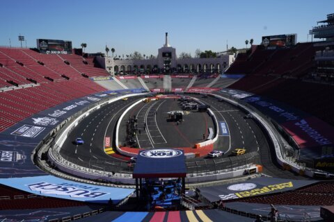 NASCAR celebrates ahead of radical race in LA Coliseum