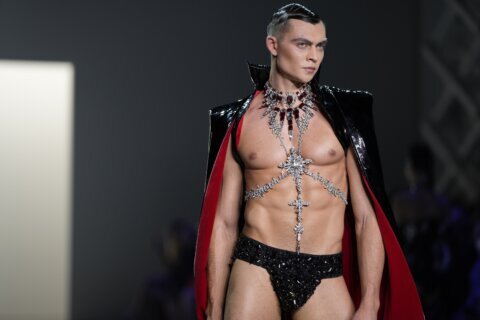 The Blonds end fashion week with hot vampires, writhing trio