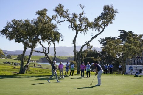 Seamus Power sets 36-hole record at Pebble to lead by 5