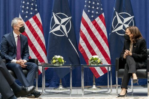 VP Harris heralds NATO unity as Ukraine crisis grows