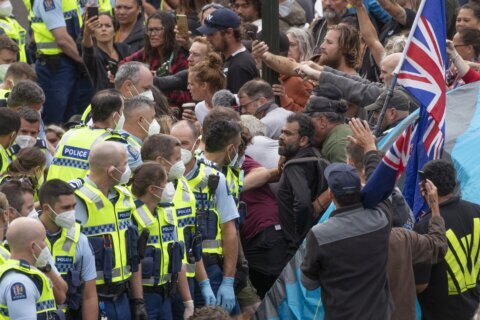 New Zealand tries old earworm hits to flush out protesters