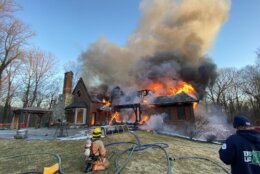 Fire officials also say that the same house was damaged by a fire in 2012. Afterward, the home was completely rebuilt with an added sprinkler system.