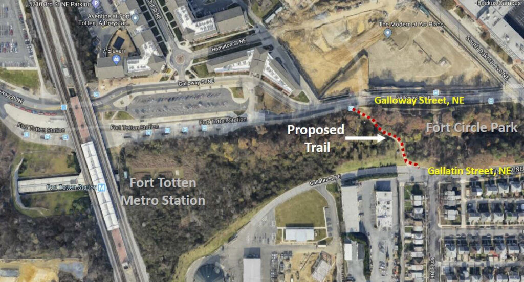 map of where the Fort Totten Metro