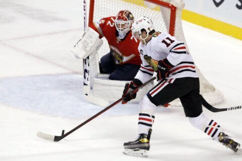 Panthers beat Blackhawks 4-0, set club record for home wins