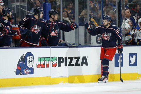Blue Jackets win 5-4, send Blues to third straight loss