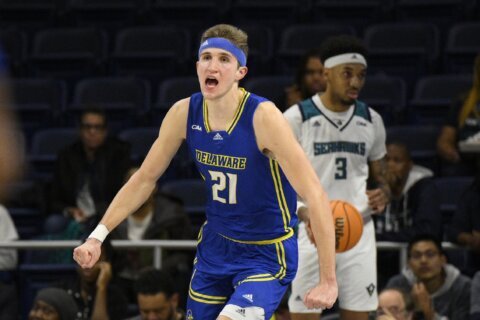 Delaware wins CAA tourney, gets first NCAA berth since 2014