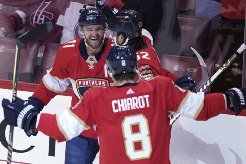 Huberdeau, Lomberg lead Panthers over Canadiens 7-4