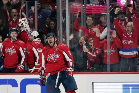 Ovechkin scores 763rd goal, Caps beat Canes 4-0 to snap skid