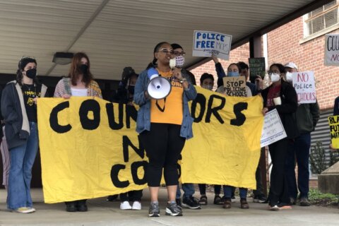 High schoolers organize Montgomery Co. vigil to keep police out of schools