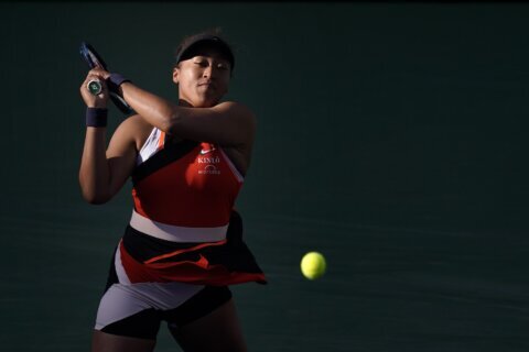Osaka outlasts Stephens in 3 sets in return to Indian Wells