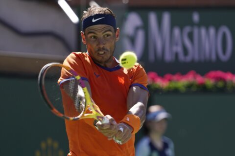 Nadal now 17-0, No. 1 Medvedev crashes out at Indian Wells