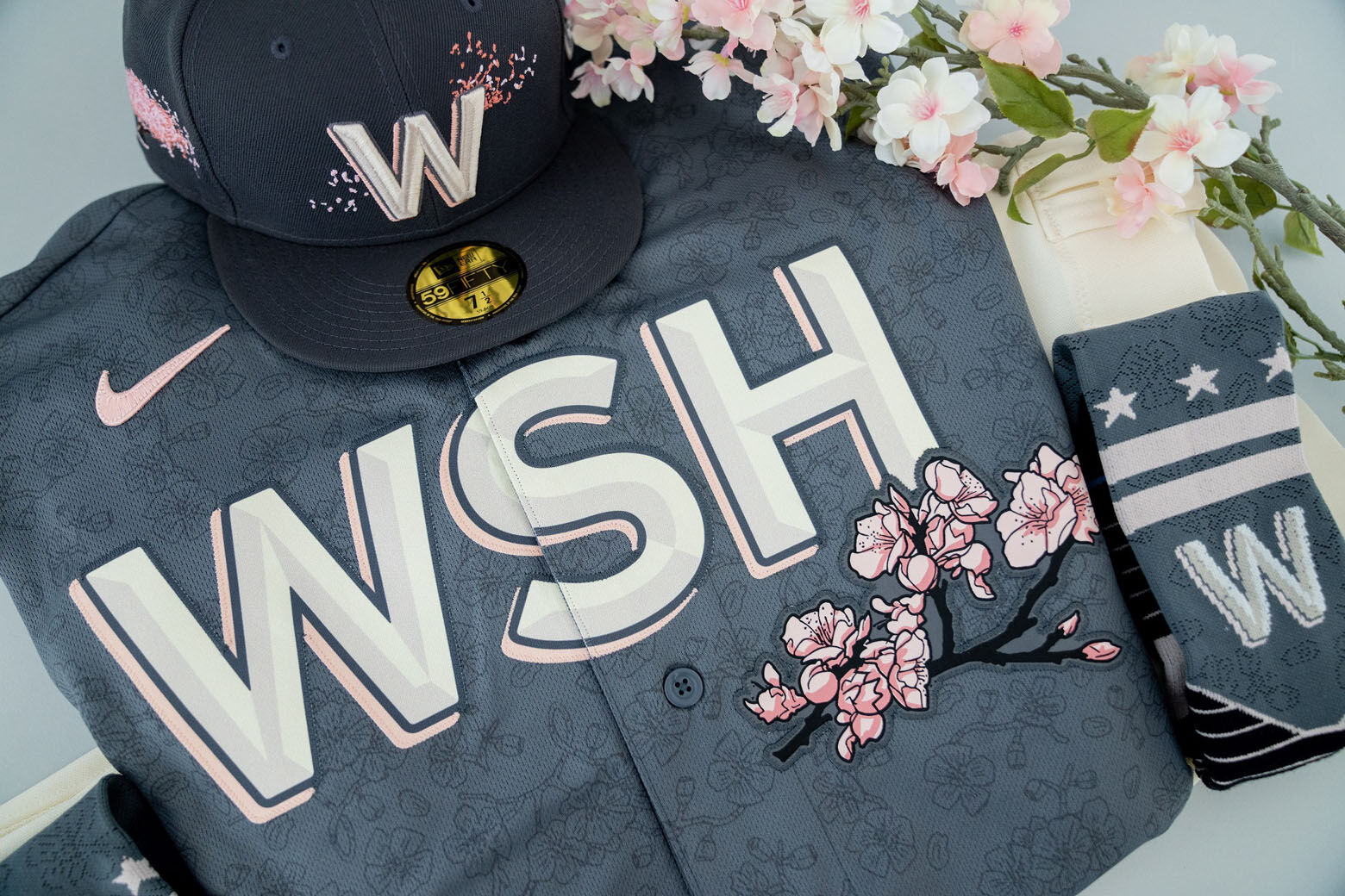 washington wizards cherry blossom shorts