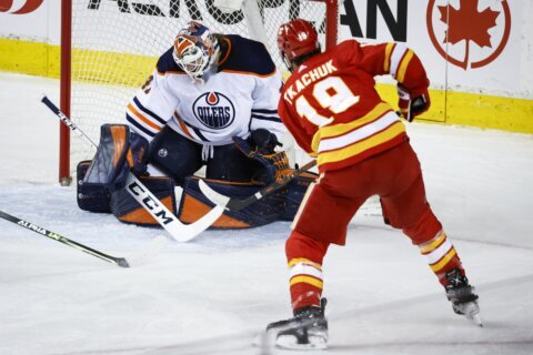 Flames beat Oilers 9-5 despite Draisaitl’s hat trick