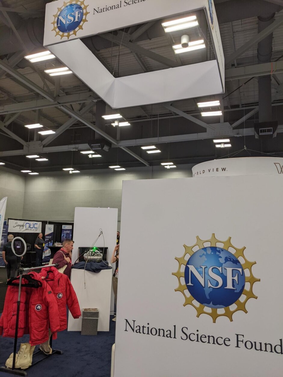 <p>The National Science Foundation booth. South by Southwest&#8217;s espionage panel.</p>
