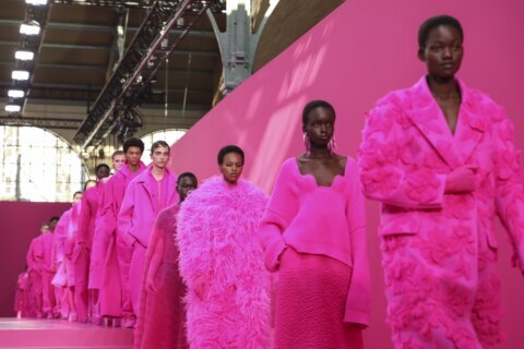 Valentino gets ‘pretty in pink’ in bold Paris show
