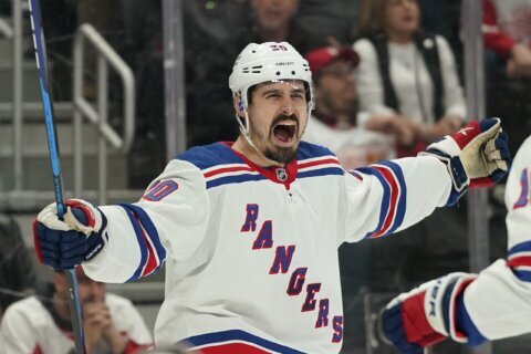 Copp lifts Rangers over Red Wings in OT for 4th straight win