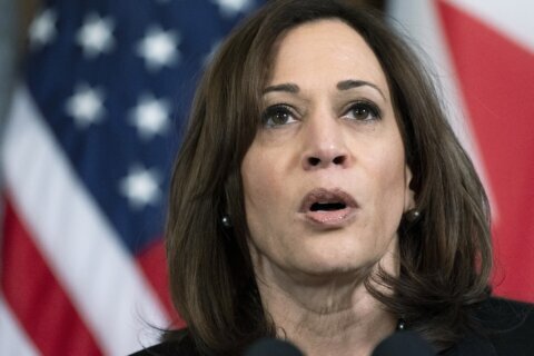 Harris lands in Poland amid turbulence over jets for Ukraine