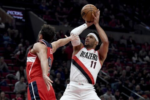 Hart scores 44 as Trail Blazers top Wizards, end 6-game skid