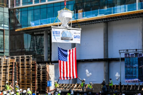 Amazon reaches top floor of construction at Metropolitan Park in Arlington