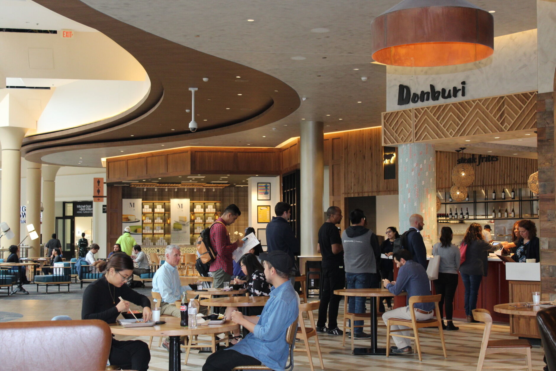 Urbanspace is reopening its Tysons Galleria location. Returning are Andy's Pizza and Donburi. New additions include Empanadas de Mendoza and London Chippy. (Courtesy Urbanspace)