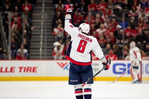 Capitals’ Ovechkin ties NHL record for most 50-goal seasons