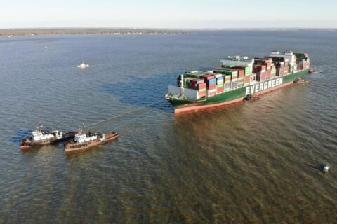 Ever Forward ship freed from Chesapeake Bay in Maryland