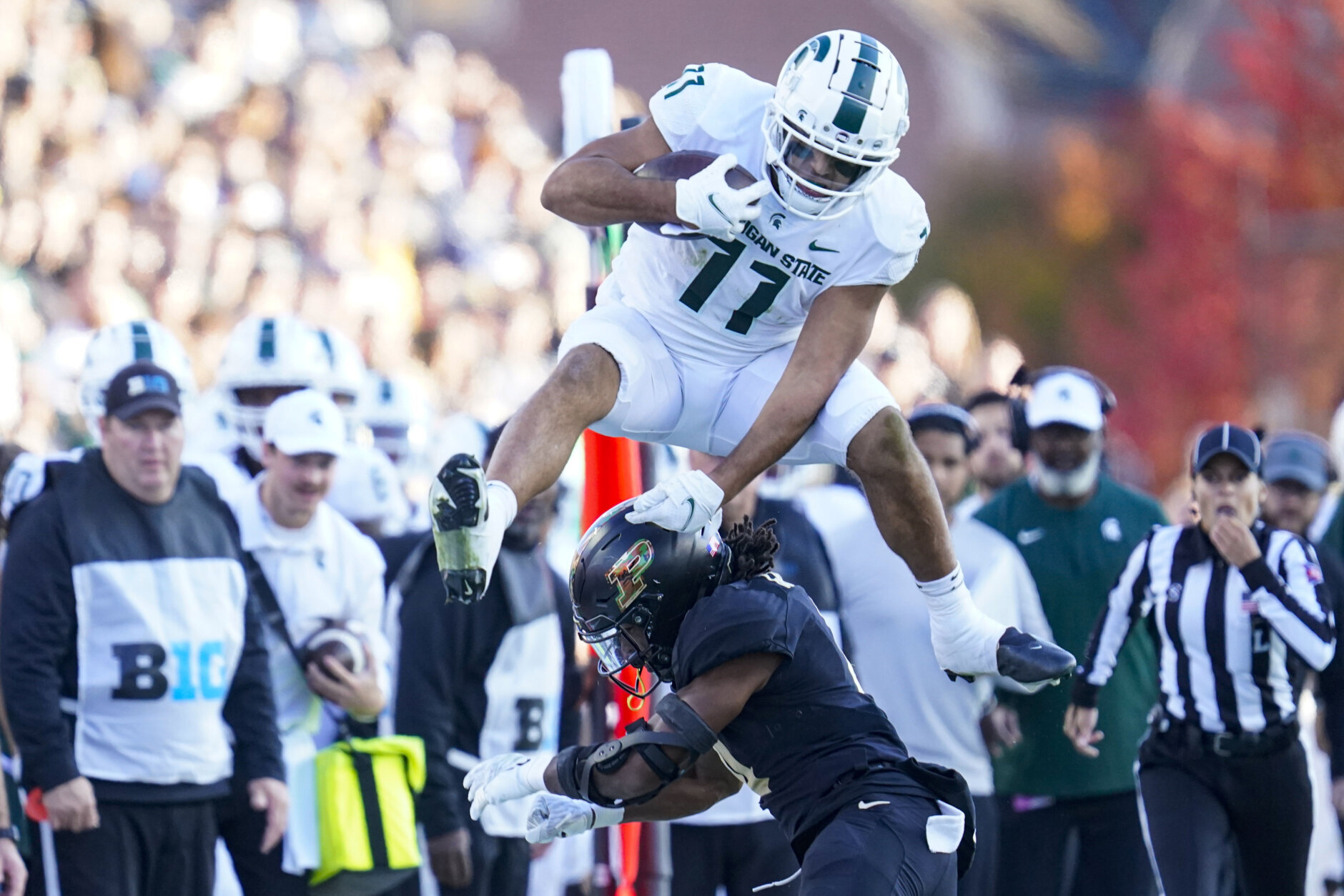 <p><strong>Round 7 (240th overall) &#8212; Connor Heyward, TE Michigan State</strong></p>
<p>Heyward lacks the size (a top-heavy 5-foot-11, 233 pounds is the antitype for a tight end) and speed (4.72 in the 40-yard dash) to be anything more than a draft day afterthought &#8212; but he has the one thing Rivera loves in his players: Versatility.</p>
<p>Heyward is a former running back who can play in the backfield and at the line of scrimmage and comes from a famed football family (his brother is Steelers All-Pro Cameron Heyward and their father is the late Craig &#8220;Ironhead&#8221; Heyward). This would be Commanders fans&#8217; new favorite training camp player.</p>
