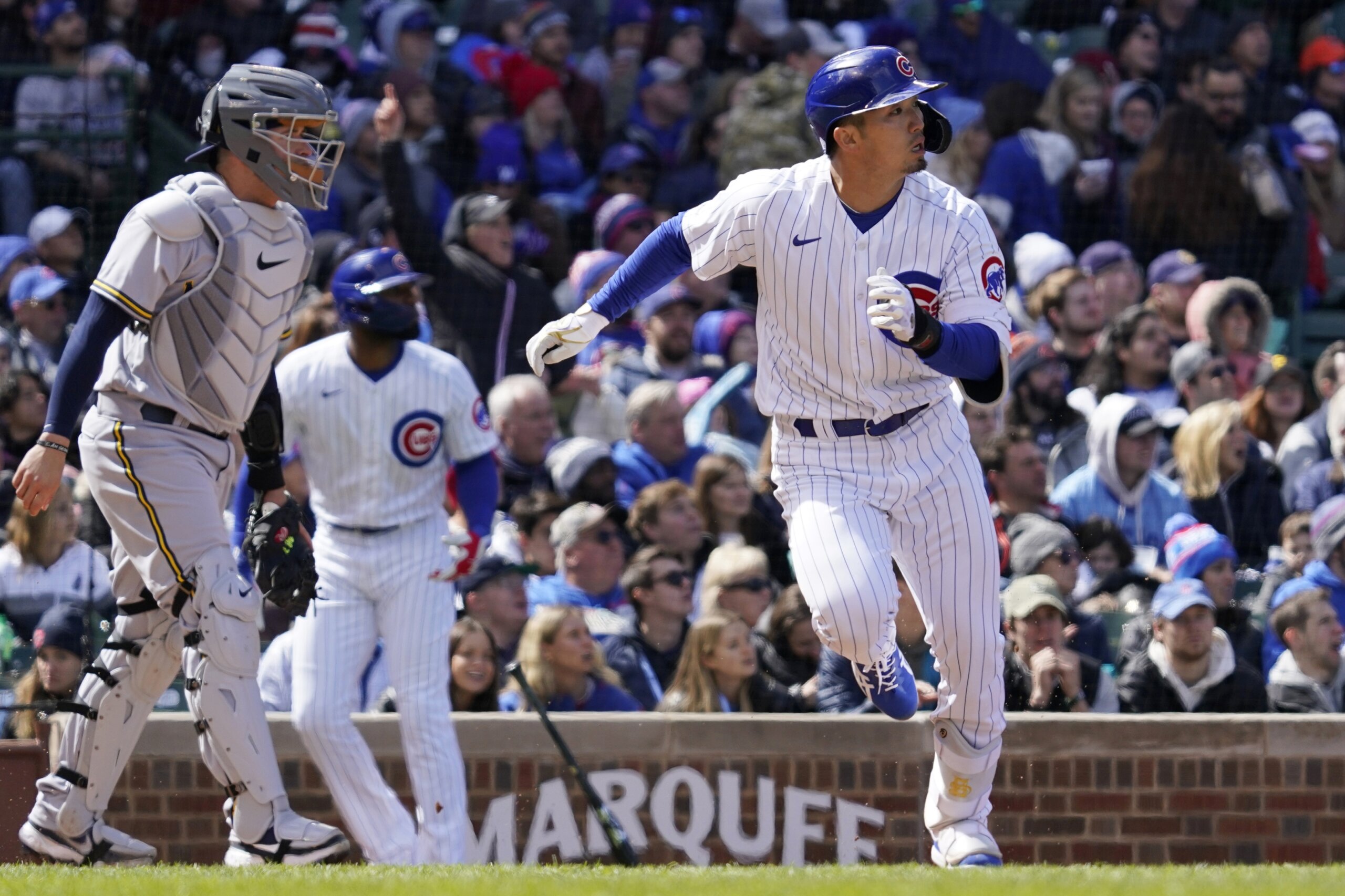 5 HBPs, benches clear as Cubs top Brewers 90; Suzuki 3 RBIs WTOP News