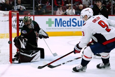 Capitals blank Coyotes 2-0, complete successful road trip