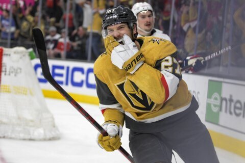 Theodore lifts Golden Knights past Capitals 4-3 in OT
