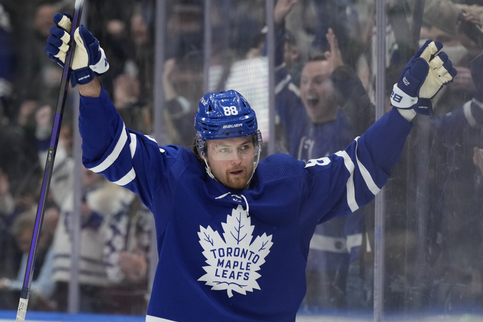 William Nylander Toronto Maple Leafs Bauer Vapor Signed Game