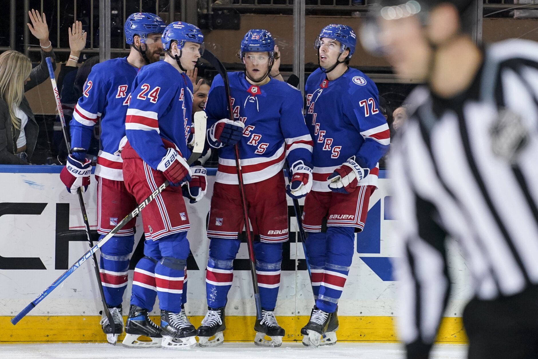 Justin Braun active for his second Rangers game since trade