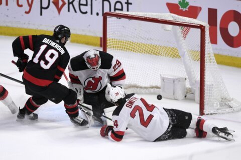 Batherson’s 2nd goal comes in OT as Senators beat Devils 5-4