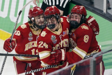 Denver, Minnesota St match up in Frozen Four for NCAA title