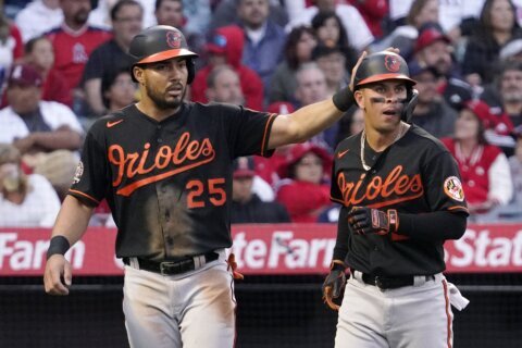 Orioles rally in 6th, Chirinos has 3 RBIs in win over Angels