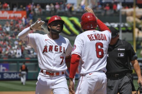 Adell hits grand slam, Angels blow lead, recover to beat O’s