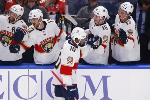 Panthers beat Sabres 5-3 to clinch playoff berth