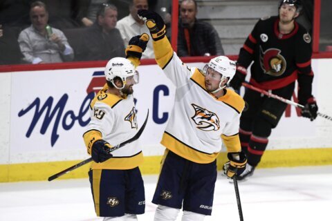 Josi, Johansen help Predators rally past Senators 3-2